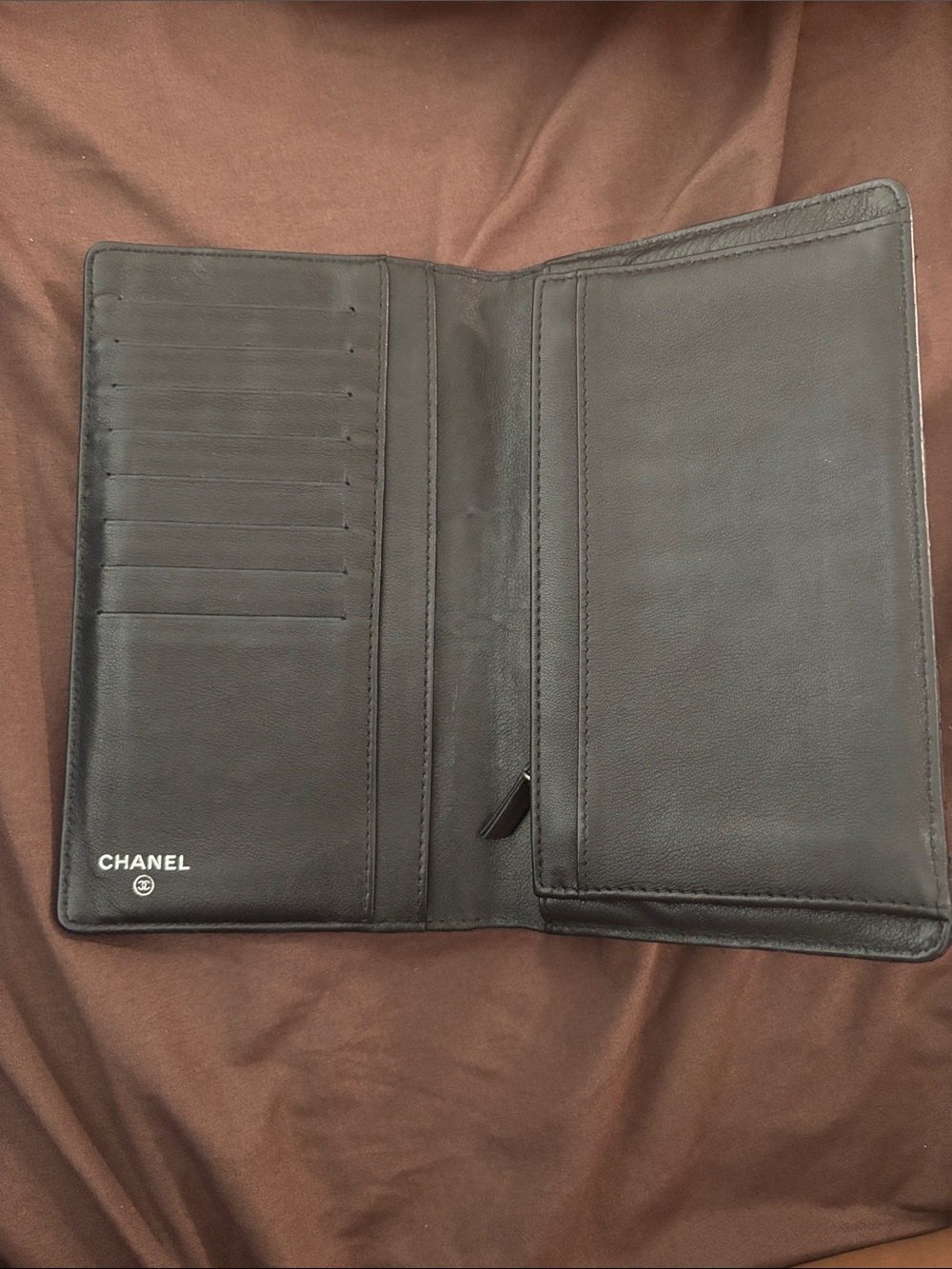 Vintage Chanel Quilted Patent Leather Wallet - Picture 2 of 5